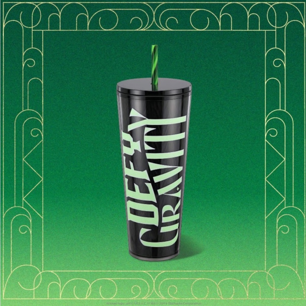 NEW Starbucks Wicked 2024 Defying Gravity Tumbler Limited Rare Glow in the Dark